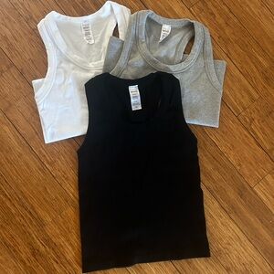 Reflex Women's Essential Tank Top Trio - Black, White, Gray
